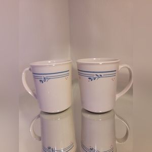 Set of Three Corningware Country Violets Mugs